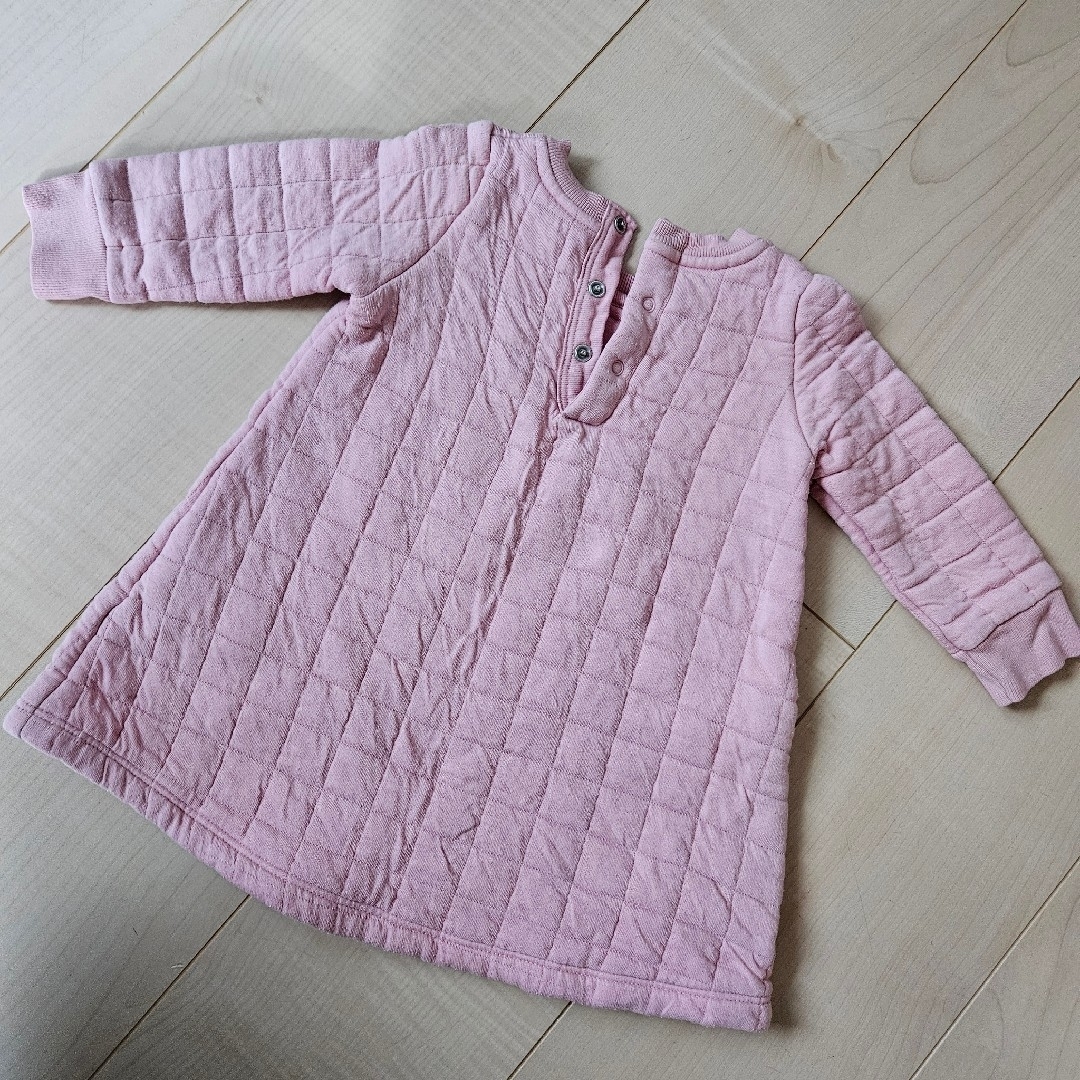 PETIT BATEAU(プチバトー)のプチバトー キルティング ワンピース キッズ/ベビー/マタニティのベビー服(~85cm)(ワンピース)の商品写真