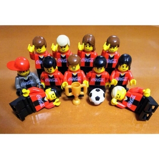 レゴ(Lego)の専用！　レゴ★コーラ サッカー クラブチーム（レッド）オリジナル 人気 激レア(キャラクターグッズ)