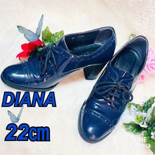 ダイアナ(DIANA)の【未使用品】DIANA(ダイアナ) チャンキーヒール　ローファーパンプス　美品(ローファー/革靴)