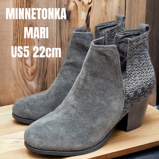 ミネトンカ(Minnetonka)のMINNETONKA ミネトンカ マリブーツ 22cm グレー スウェード(ブーツ)