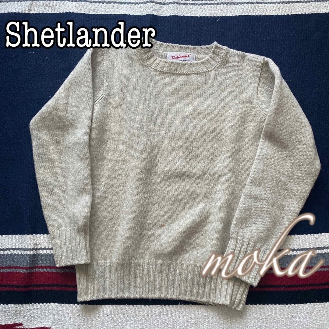 Bshop(ビショップ)のShetlander シエットランダー ウールニット セーター 英国製 レディースのトップス(ニット/セーター)の商品写真