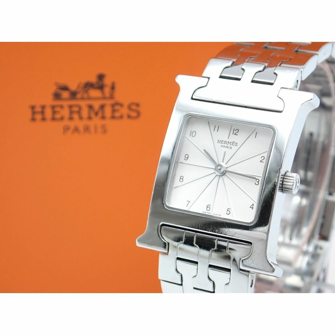 エルメス HERMES プロフィール レディース クォーツ ステンレス 白文字盤レトロ