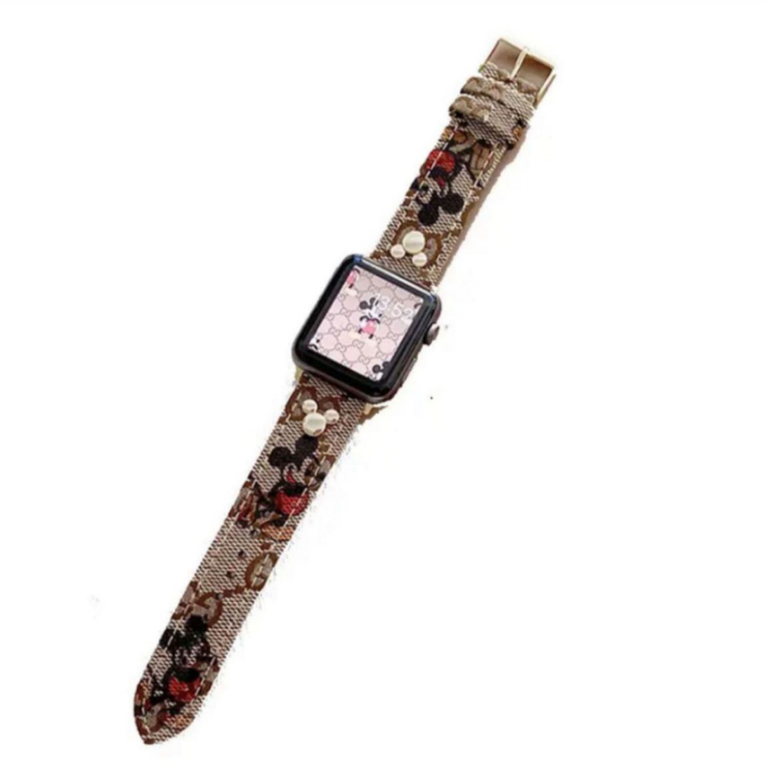 新品　Apple Watch バンド　ベルト　ミッキー　アップルウォッチ　 レディースのファッション小物(その他)の商品写真