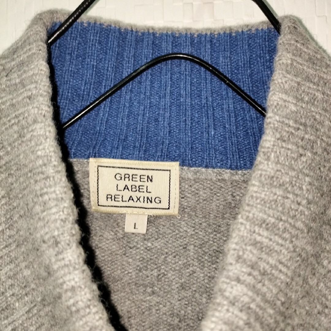 UNITED ARROWS(ユナイテッドアローズ)のGREEN LABEL RELAXING メンズ　カーディガン　アウター　グレー メンズのトップス(カーディガン)の商品写真