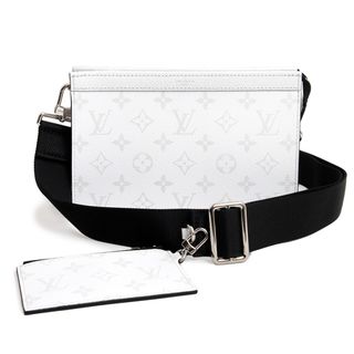 ルイヴィトン(LOUIS VUITTON)のルイ ヴィトン タイガラマ ガストン ウェアラブル ウォレット 2way ポーチ クラッチ ショルダーバッグ 財布 斜め掛け モノグラム タイガ レザー ホワイト 白 シルバー金具 M30935 箱付 LOUIS VUITTON（新品・未使用品）(ショルダーバッグ)