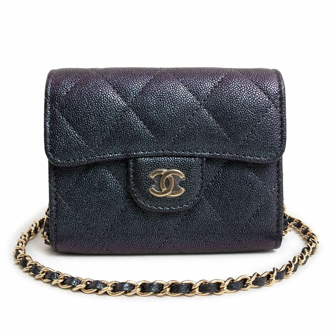 CHANEL マトラッセ　コインケース　ミニ財布　ショルダー