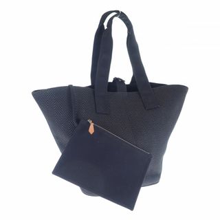 エルメス(Hermes)の【中古】【ABランク】HERMES エルメス パニエ・ド・プラージュPM トートバッグ キャンバス ブラック シルバー金具 レディース【ISEYA】(トートバッグ)