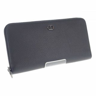 【中古】【Sランク】Christian Dior クリスチャン ディオール ロングジップウォレット メンズ 長財布 2ESBC252CDI_H00N ブラック カーフスキン【ISEYA】(折り財布)