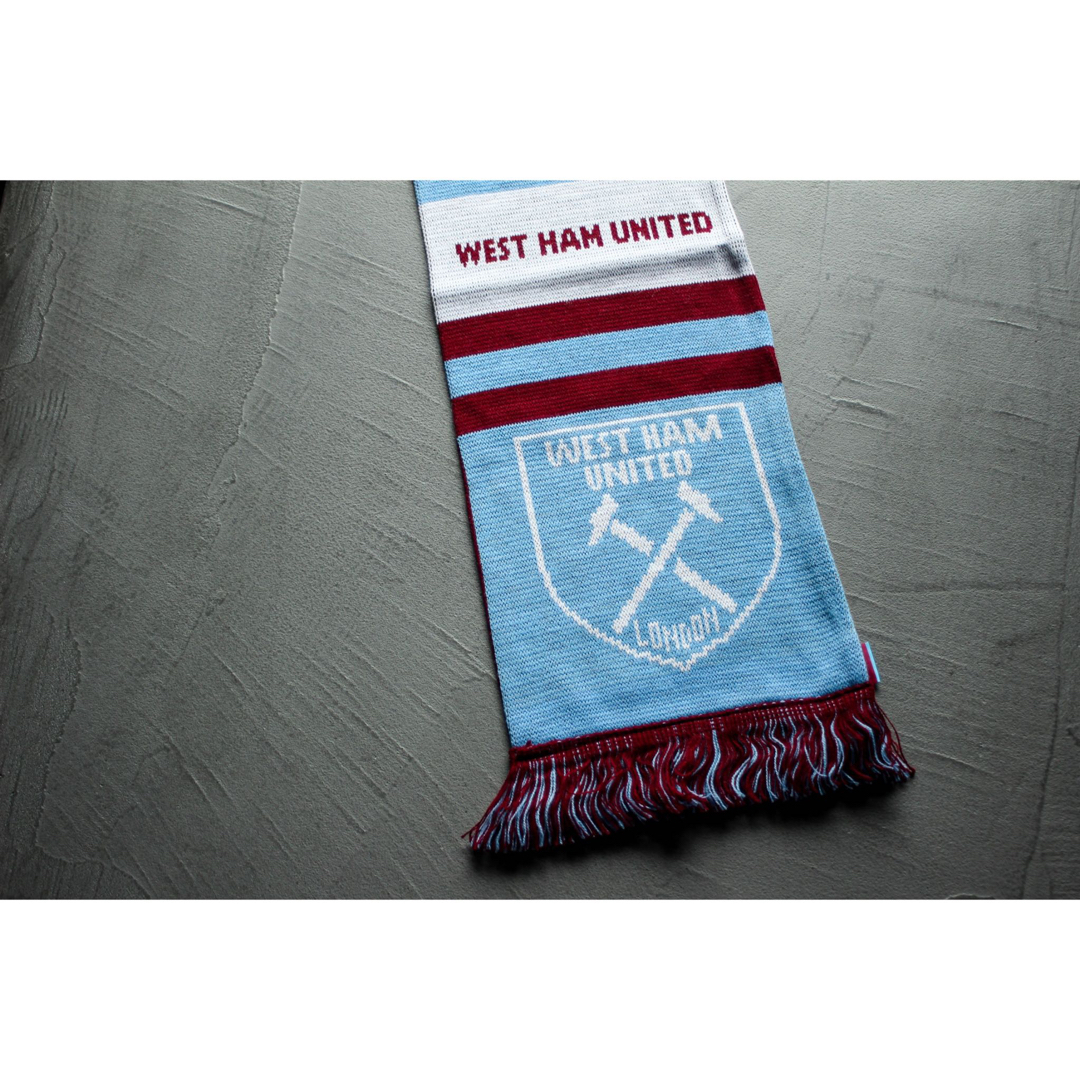 ウエストハム サッカーマフラー West Ham United イングランド製 メンズのファッション小物(マフラー)の商品写真