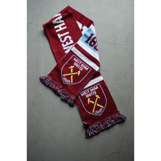 ウエストハム サッカーマフラー West Ham United イングランド製(マフラー)