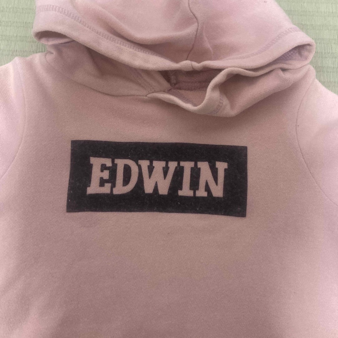 EDWIN(エドウィン)のEDWIN  パーカー　80サイズ　ピンク キッズ/ベビー/マタニティのベビー服(~85cm)(トレーナー)の商品写真