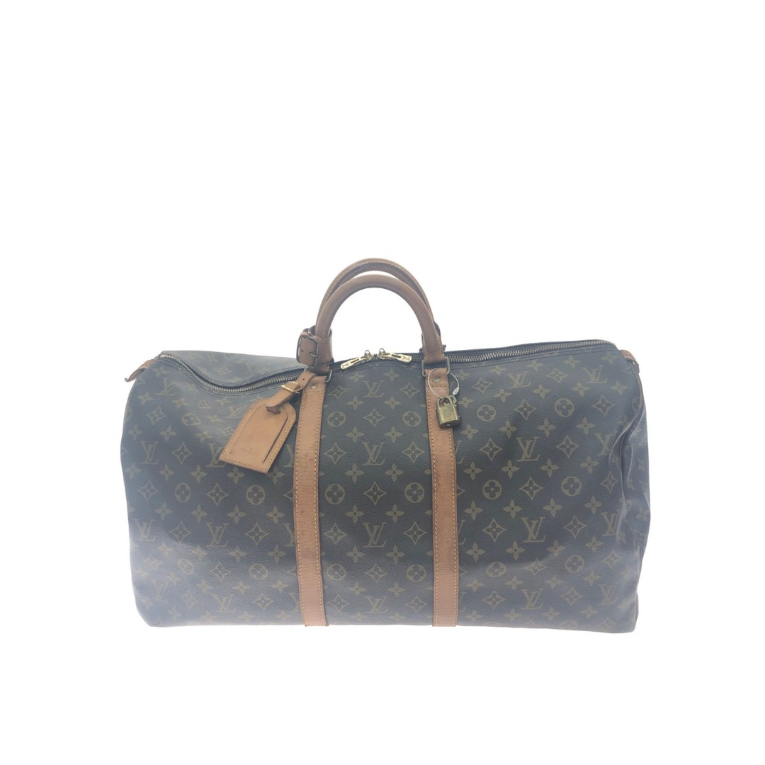 ▼▼LOUIS VUITTON ルイヴィトン ユニセックス ボストンバッグ モノグラム キーポル55 M41424 ブラウンレディース