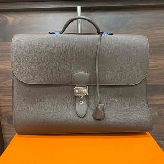 エルメス(Hermes)の極美　定価104万　エルメス　サックアデペッシュ38 マルチ　希少 ツートン(ビジネスバッグ)