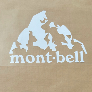 モンベル(mont bell)のセール◆mont-bell モンベル カッティングステッカー◆白マット◆(その他)