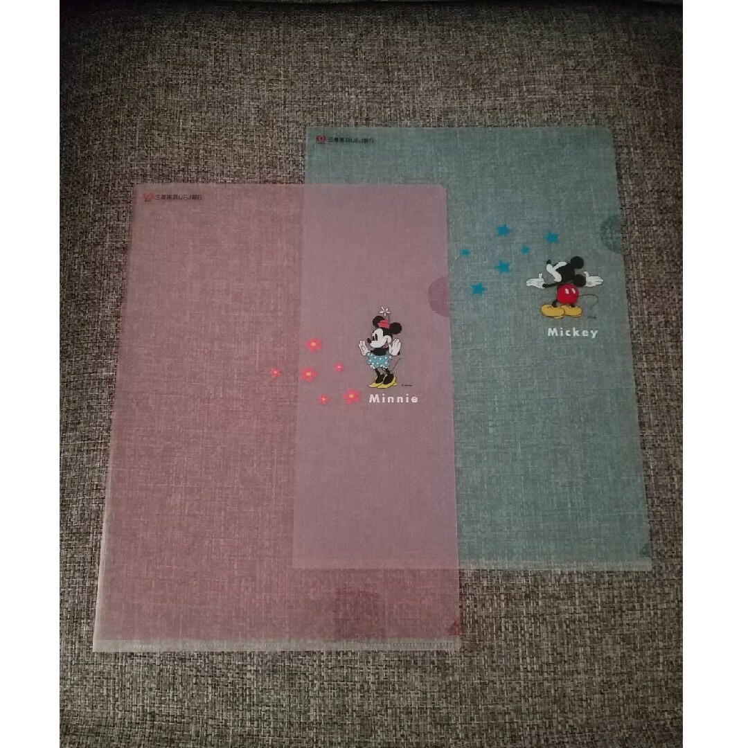 Disney(ディズニー)のミッキー&ミニー クリアファイル エンタメ/ホビーのおもちゃ/ぬいぐるみ(キャラクターグッズ)の商品写真