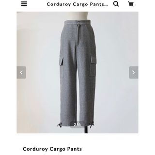 ドゥロワー(Drawer)のGypsohila☆Corduroy Cargo Pants グレー(ワークパンツ/カーゴパンツ)