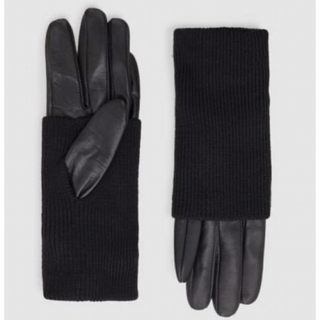 COS コス　山羊革　ウールニット　手袋　ロンググローブ レディースのファッション小物(手袋)の商品写真