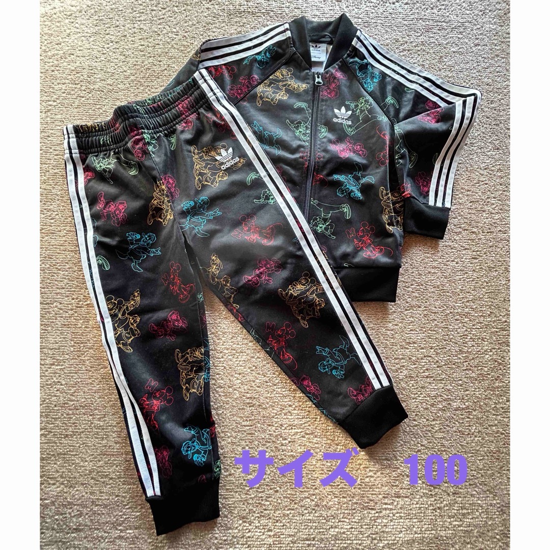 adidas(アディダス)のadidas ジャージ　ミッキーフレンズ キッズ/ベビー/マタニティのキッズ服男の子用(90cm~)(パンツ/スパッツ)の商品写真