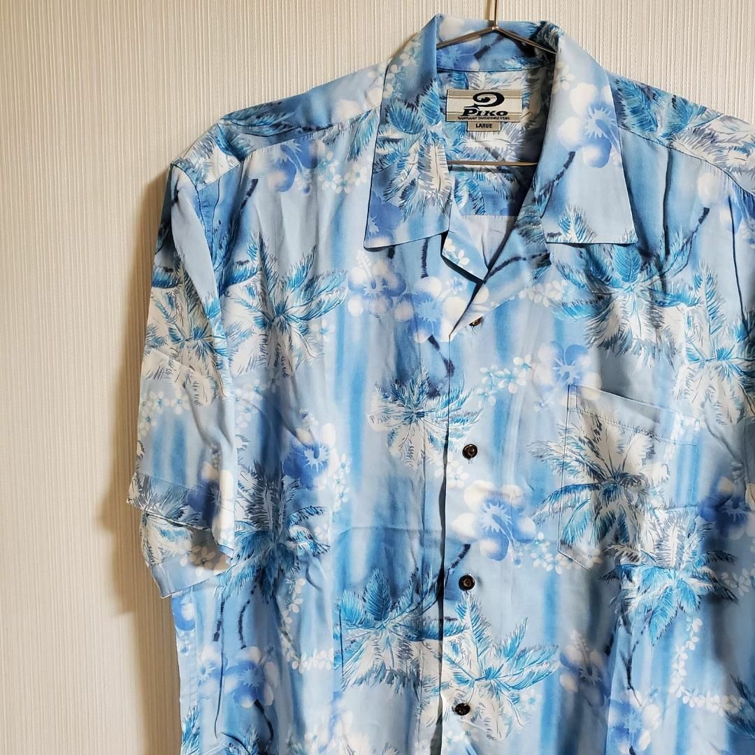 PIKO(ピコ)のPIKO ピコ アロハシャツ ハワイアン 半袖 ボタンシャツ  L【k191】 メンズのトップス(シャツ)の商品写真