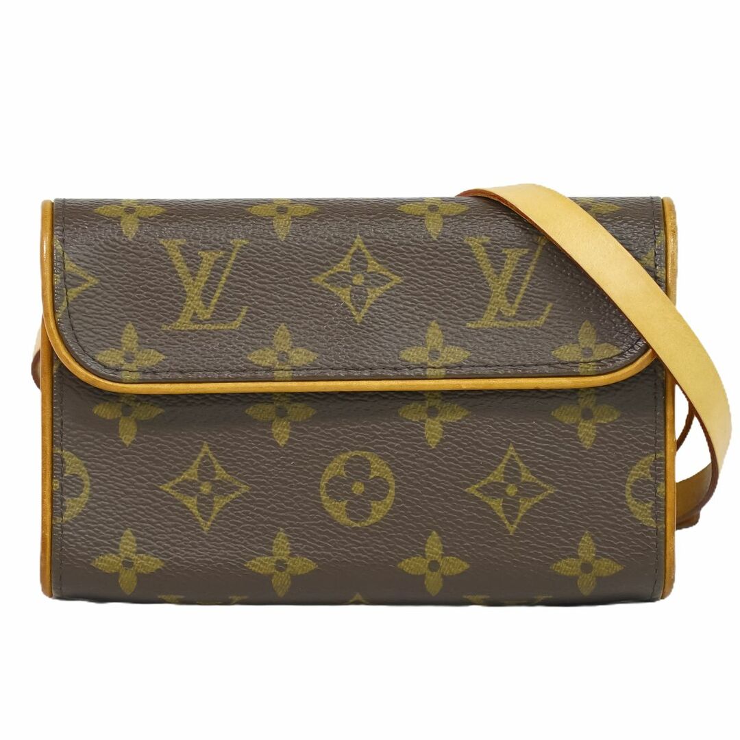 LOUIS VUITTON(ルイヴィトン)の本物 ルイヴィトン LOUIS VUITTON LV ポシェット フロランティーヌ モノグラム ウエストポーチ ブラウン M51855 Pochette Florentine ビトン バッグ 中古 レディースのバッグ(ボディバッグ/ウエストポーチ)の商品写真