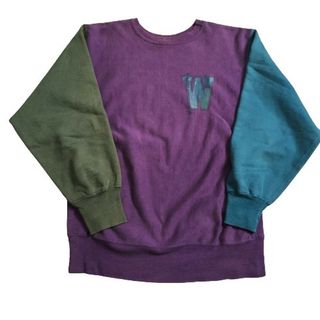 チャンピオン(Champion)の90’s Champion リバース クレイジーパターン スウェット XL WISCONSIN 刺繍タグ USA製(スウェット)