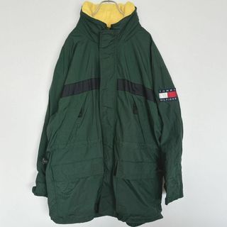 トミーヒルフィガー(TOMMY HILFIGER)のTOMMY HILFIGER ナイロンジャケット XL フラッグロゴ 2way(ナイロンジャケット)