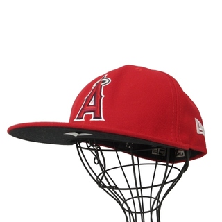 ニューエラー(NEW ERA)のニューエラ 美品 エンゼルス 帽子 ベースボールキャップ MLB 7 7/8(その他)