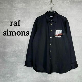 ラフシモンズ(RAF SIMONS)の『raf simons』 ラフシモンズ (L) デニムシャツジャケット(シャツ)