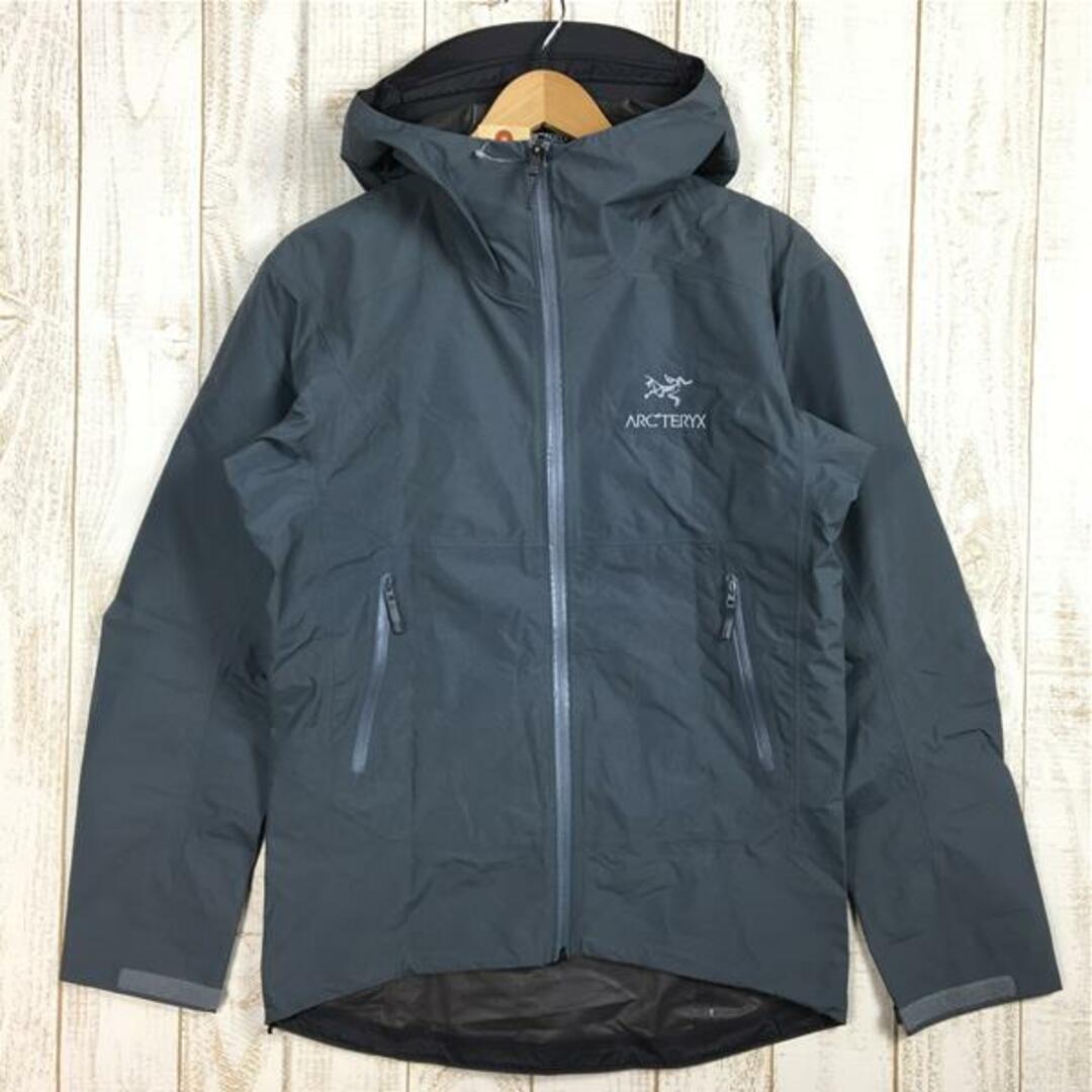 73cm肩幅MENs XS  アークテリクス ゼータ SL ジャケット Zeta SL Jacket ゴアテックス パックライトプラス レインシェル フーディ ARCTERYX 21776 グレー系