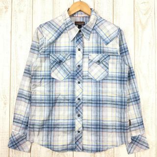 パタゴニア(patagonia)のWOMENs S  パタゴニア ウィメンズ ロングスリーブ ウエスタン スナップ シャツ W Long-Sleeved Western Snap Shirt PATAGONIA 53350 HDBE Hardwood Berlin Blue ブルー系(その他)