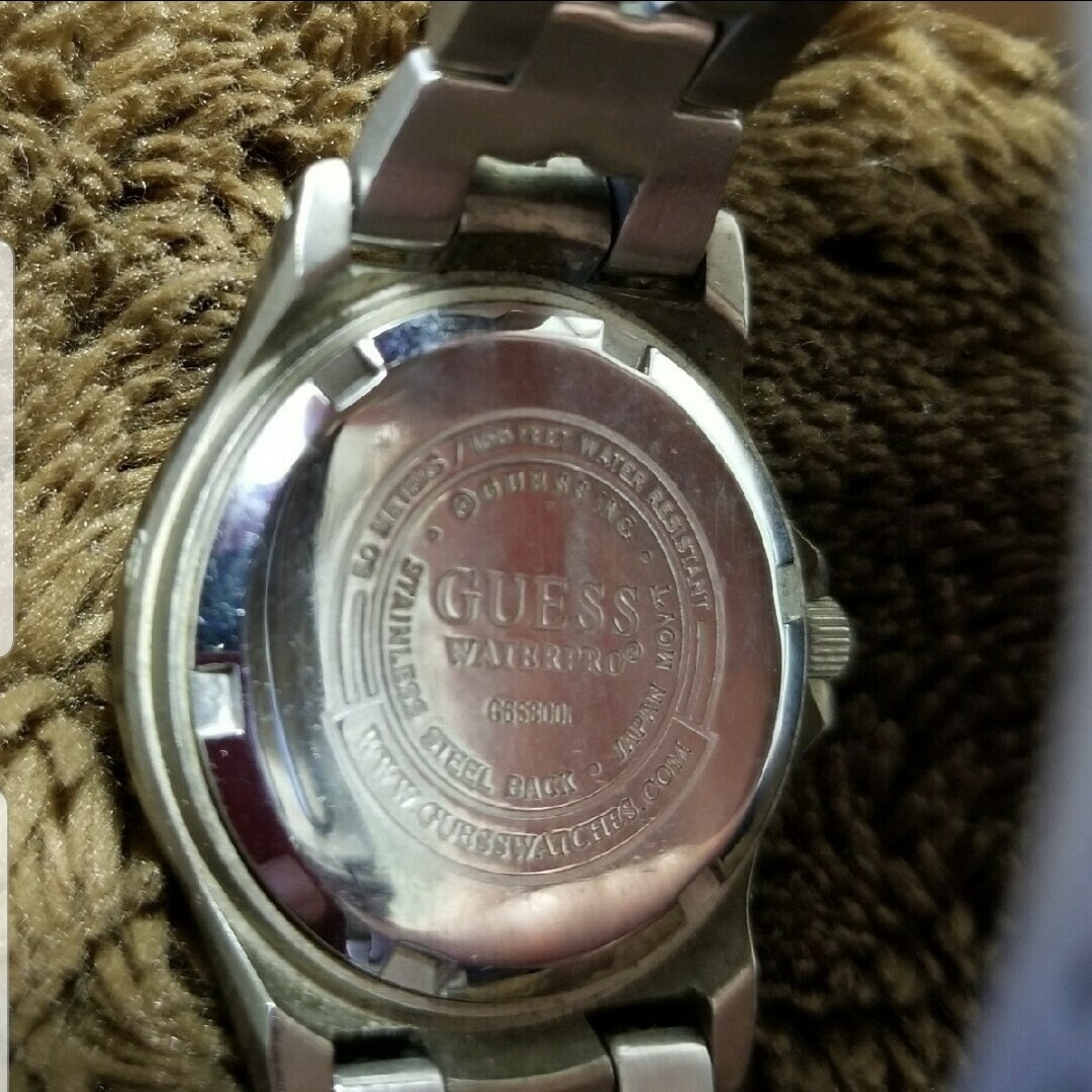 GUESS(ゲス)のGUESS　ゲス　WATERPRO　アナログ腕時計　水色文字盤が可愛い レディースのファッション小物(腕時計)の商品写真