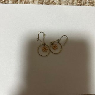 ピアス　ピンク花(ピアス)