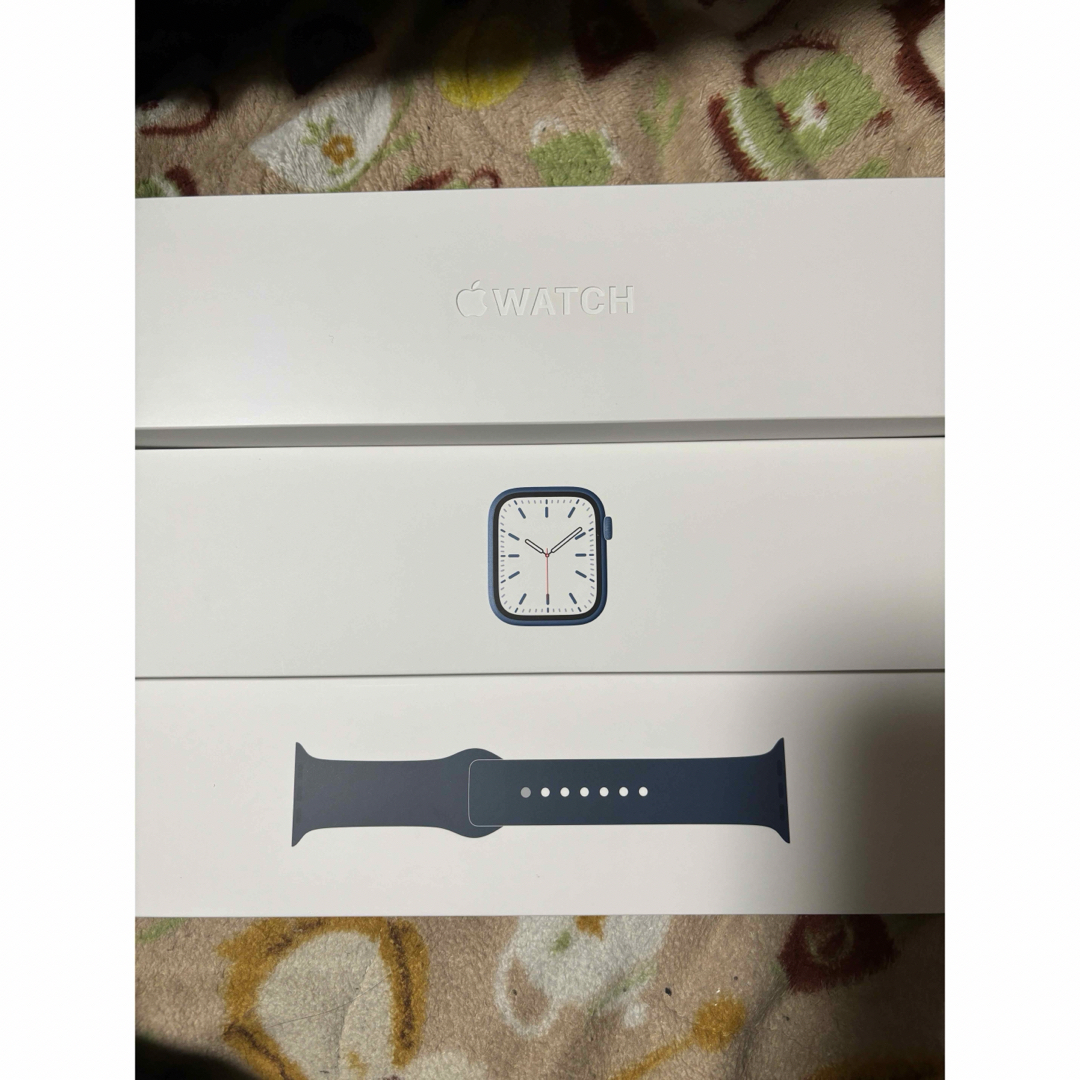 Apple Watch 7 ブルーアルミニウム 41mm セルラースマホ/家電/カメラ その他