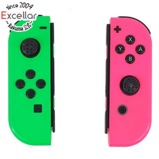 ニンテンドースイッチ(Nintendo Switch)の任天堂　Joy-Con (L)/(R)　ネオングリーン/ネオンピンク　HAC-A-JAFAA　本体のみ　ゴムなし(その他)