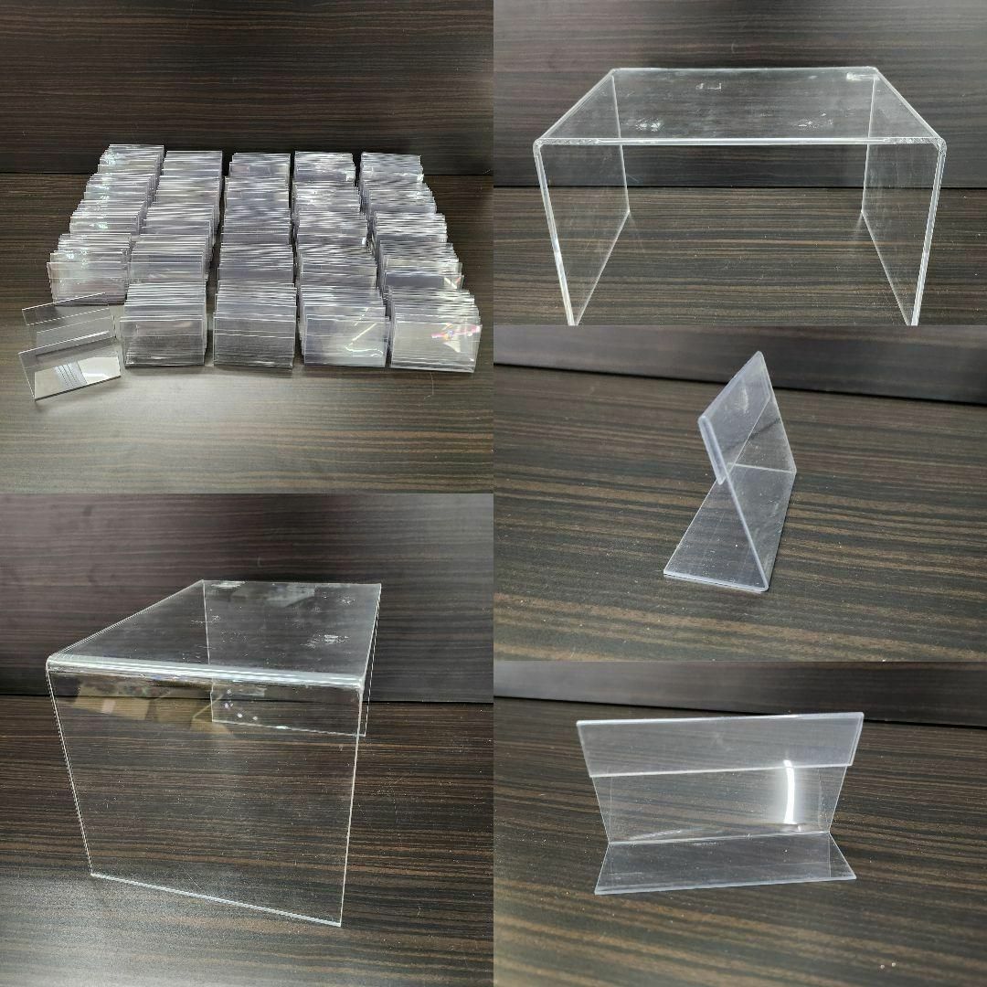 カタログアクリルディスプレイ ガラス 業務用 ショーケース サンプル カード 470個