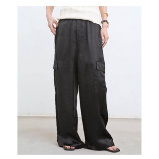 アパルトモンドゥーズィエムクラス(L'Appartement DEUXIEME CLASSE)のL'Appartement Drape Satin Cargo Pants 36(カジュアルパンツ)