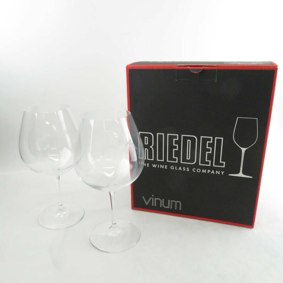 RIEDEL(リーデル)の美品 RIEDEL リーデル ヴィノム ピノ ノワール ブルゴーニュ バーガンディ 6416/7 ワイングラス 2客 クリスタル ペア 赤ワイン SU5203C  インテリア/住まい/日用品のキッチン/食器(グラス/カップ)の商品写真