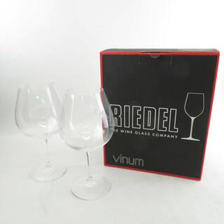 リーデル(RIEDEL)の美品 RIEDEL リーデル ヴィノム ピノ ノワール ブルゴーニュ バーガンディ 6416/7 ワイングラス 2客 クリスタル ペア 赤ワイン SU5203C (グラス/カップ)