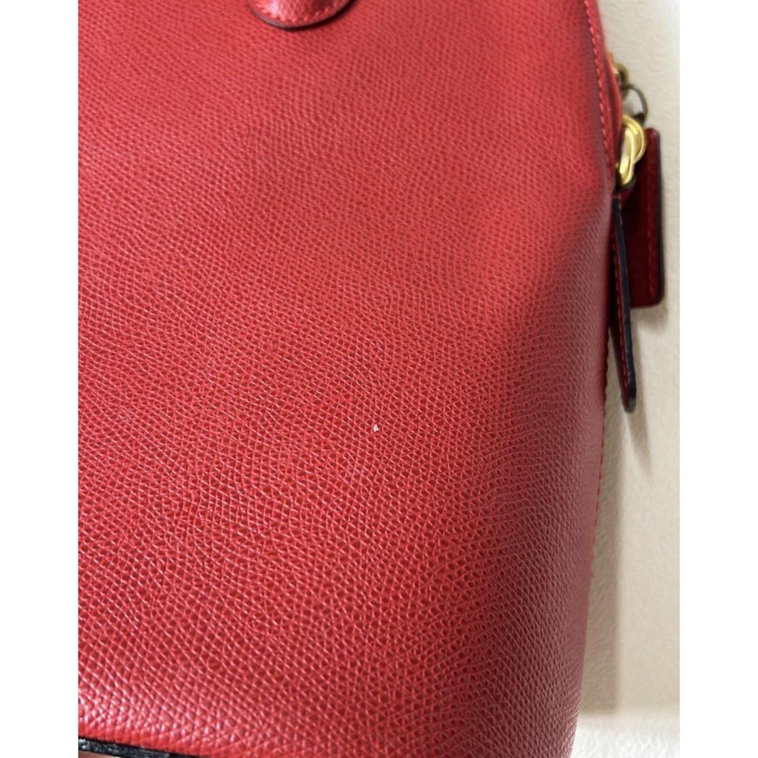 BG479 used vintage celine 赤 レッド ハンド バッグ