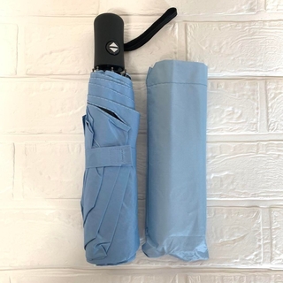 折りたたみ傘 日傘 晴雨兼用 遮光　UVカット　自動開閉　ブルー　梅雨父の日(傘)