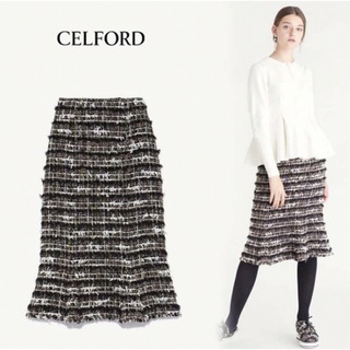 セルフォード(CELFORD)のCELFORD セルフォード ツイード マーメイド スカート(ひざ丈スカート)