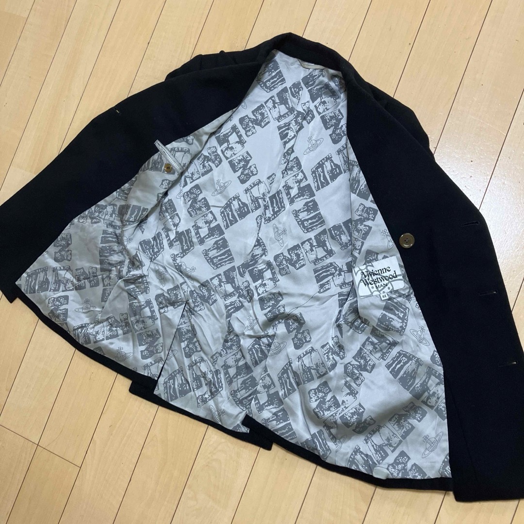 Vivienne Westwood MAN ピーコート　カシミヤ混　黒　44