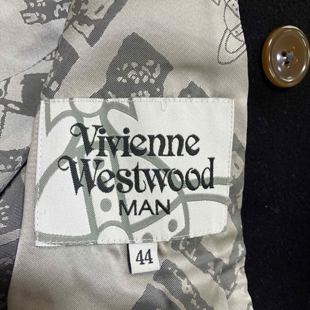 Vivienne Westwood MAN ピーコート　カシミヤ混　黒　44 メンズのジャケット/アウター(ピーコート)の商品写真