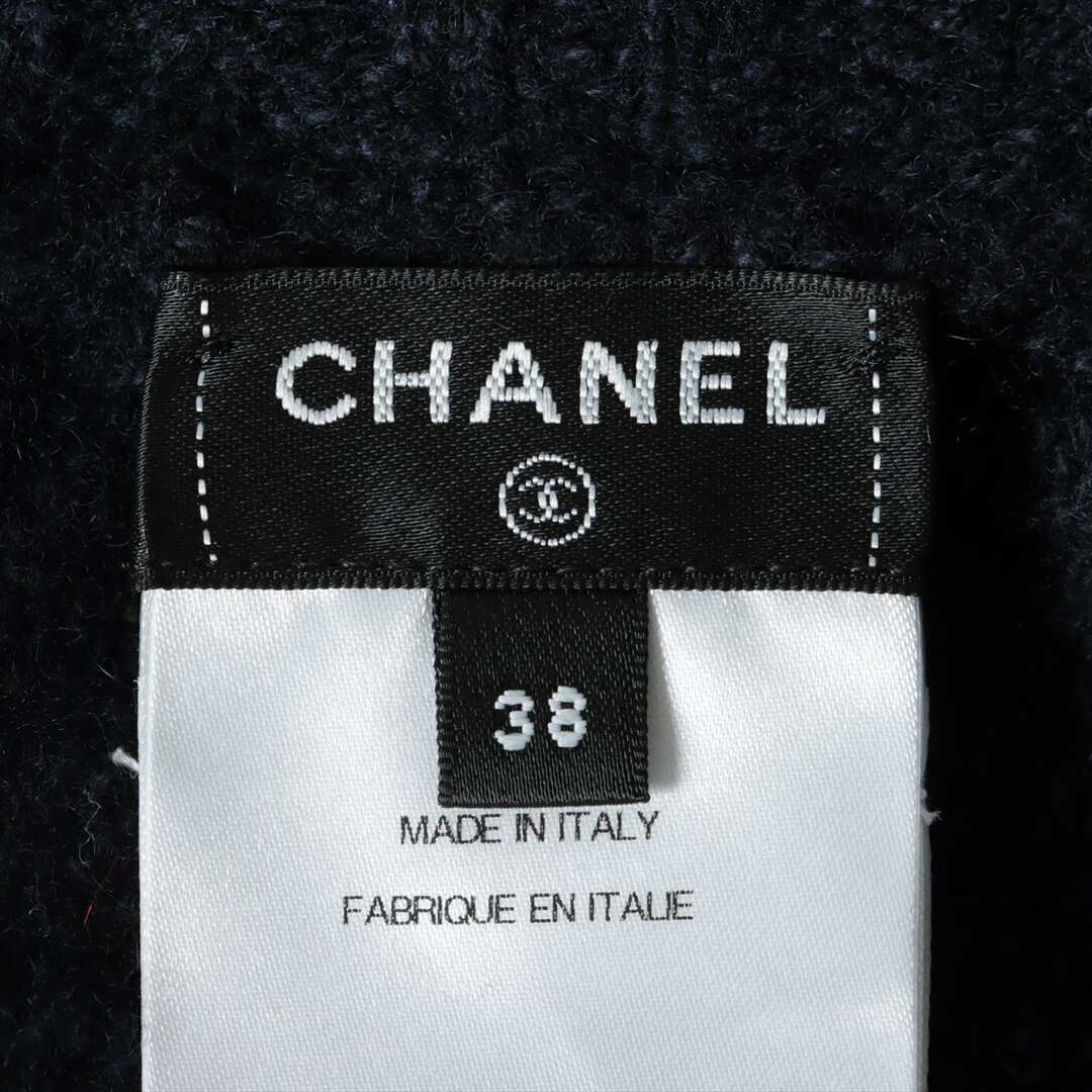 CHANEL(シャネル)のシャネル ココボタン ウール×カシミヤ 38 ネイビー レディース その他 レディースのレッグウェア(タイツ/ストッキング)の商品写真