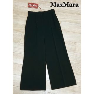 Max Mara - マックスマーラ ワイドクロップドパンツ ブラック