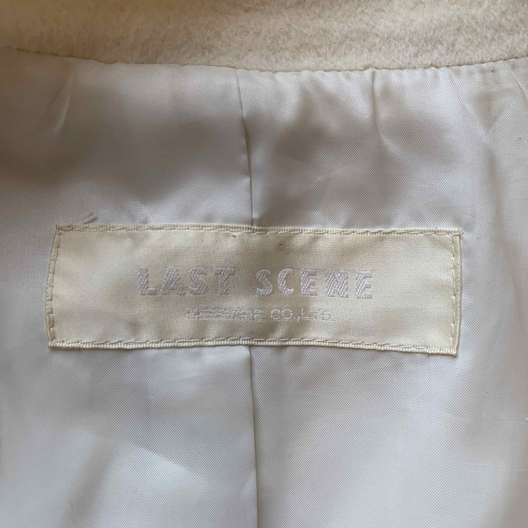 LAST SCENE(ラストシーン)のレディース　コート　アウター　白　ラストシーン　lastscene レディースのジャケット/アウター(トレンチコート)の商品写真