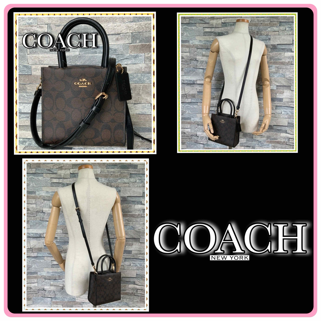 柄種類レザースウェード系COACH　コーチ　ハンドバッグ　ミニバッグ　ショルダー　2WAY