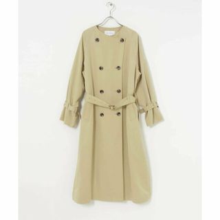 アーバンリサーチ(URBAN RESEARCH)の【BEIGE】ノーカラーロングトレンチコート(トレンチコート)