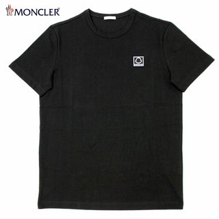 モンクレール(MONCLER)の送料無料 171 MONCLER モンクレール 8C00043 8390T ブラック クルーネック 半袖 Tシャツ size S(Tシャツ/カットソー(半袖/袖なし))