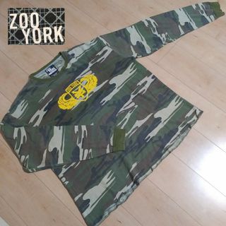 ズーヨーク(ZOO YORK)の【ZOO YORK】ズーヨーク 迷彩 サーマル 長袖Tシャツ ロンT  90’s(Tシャツ/カットソー(七分/長袖))